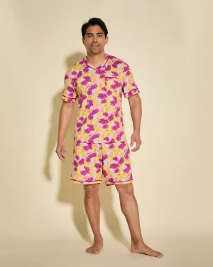 Men's Short Sleeve Top & Shorts Pajama Set