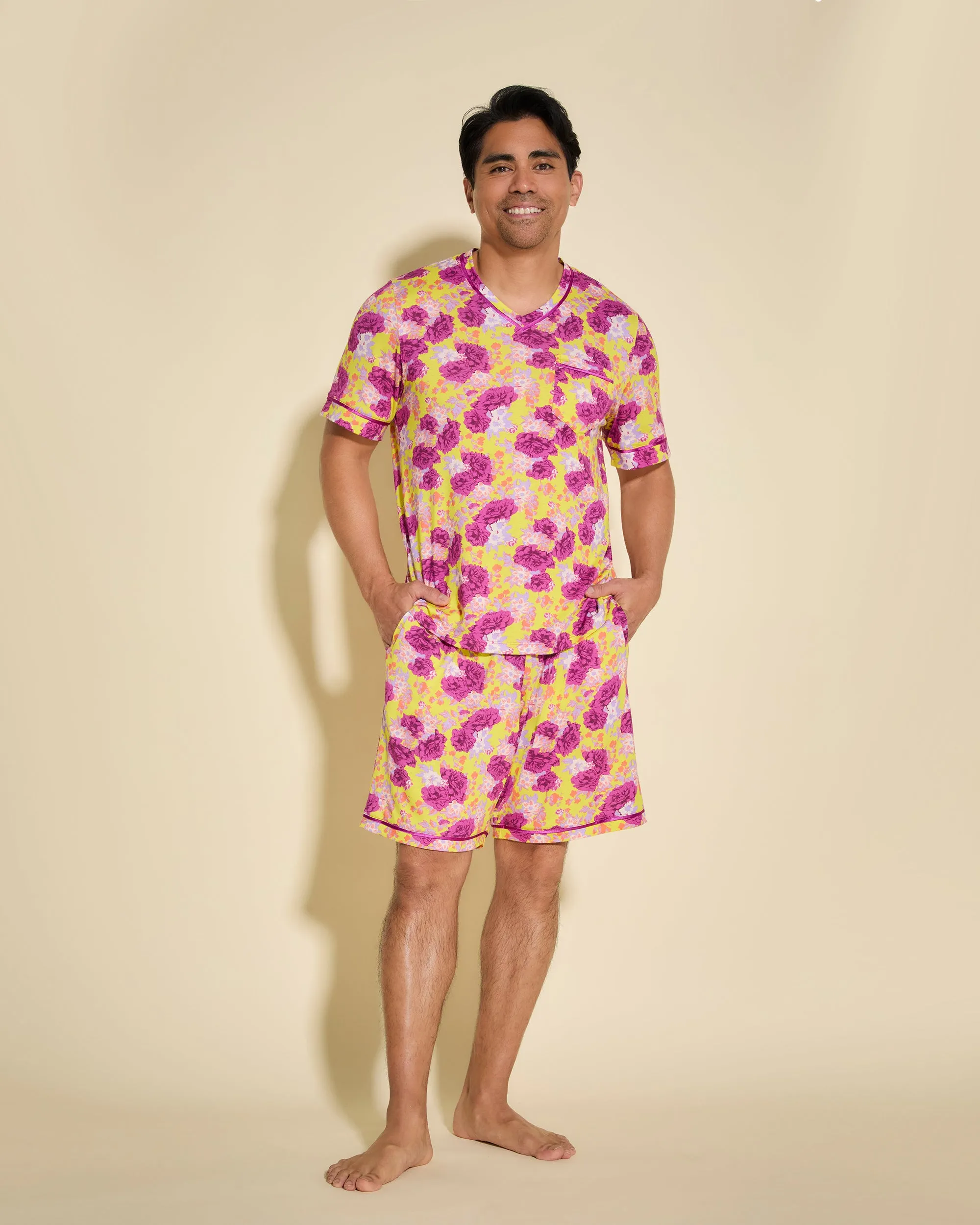 Men's Short Sleeve Top & Shorts Pajama Set