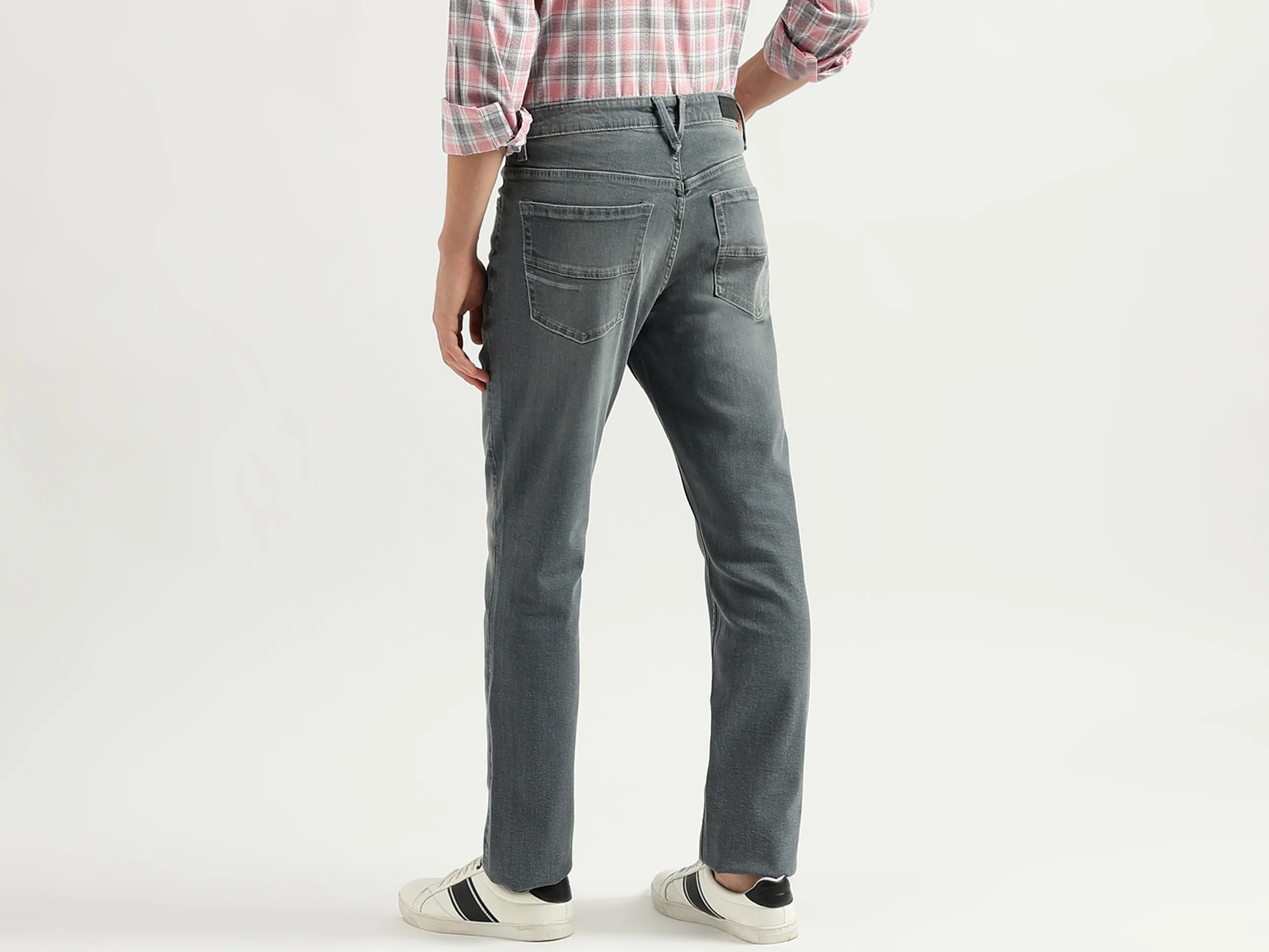 Men's Solid Bootcut Jeans