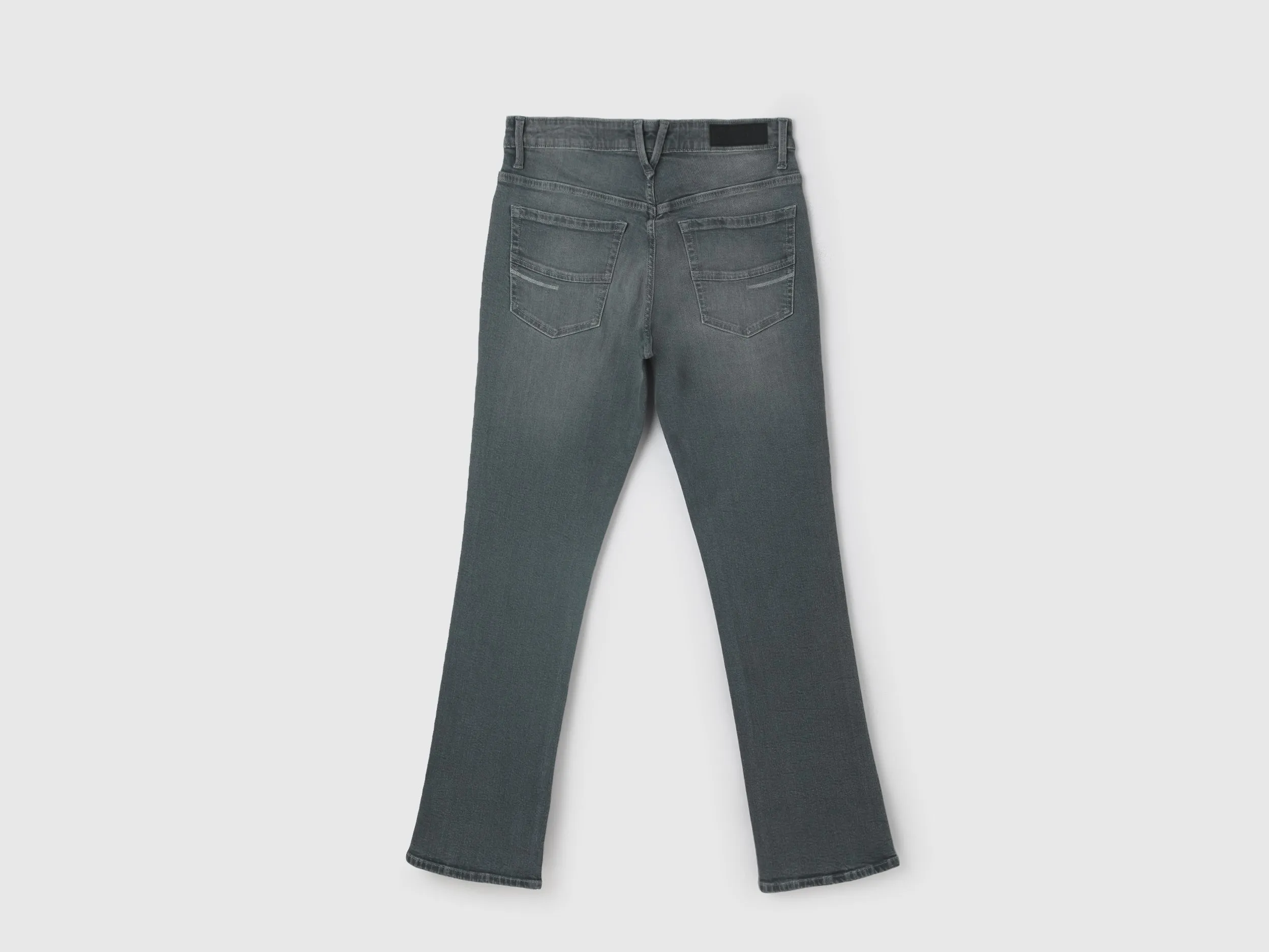 Men's Solid Bootcut Jeans