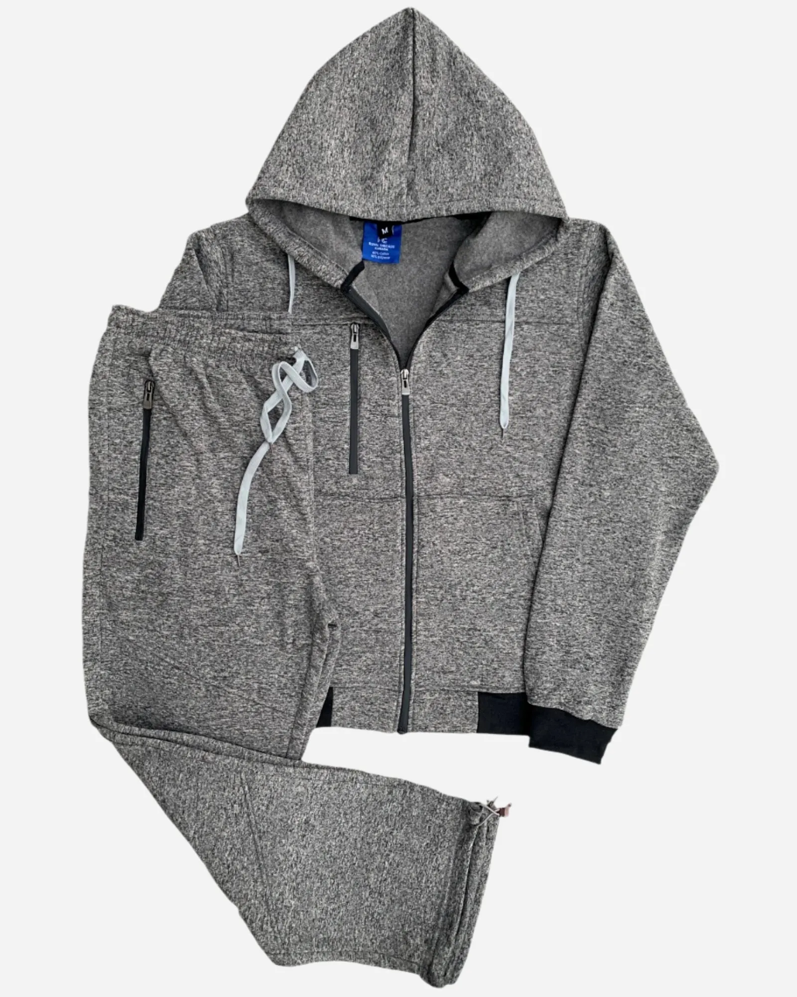 Men's Sweatsuit Soft Fleece Sweat Jacket with Sweatpants