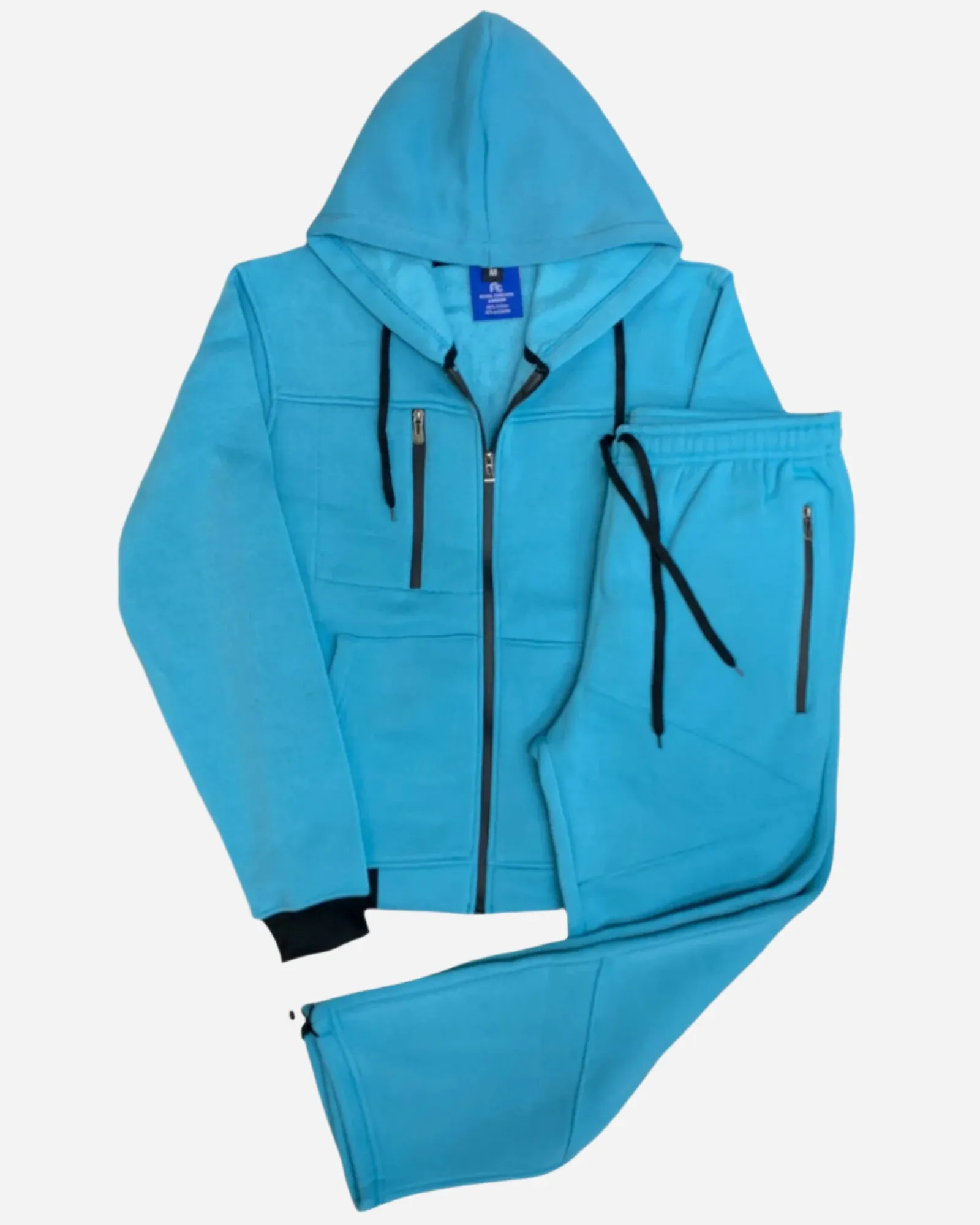 Men's Sweatsuit Soft Fleece Sweat Jacket with Sweatpants