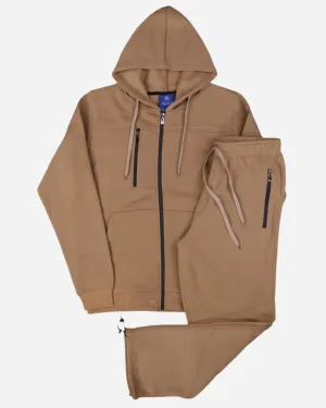 Men's Sweatsuit Soft Fleece Sweat Jacket with Sweatpants