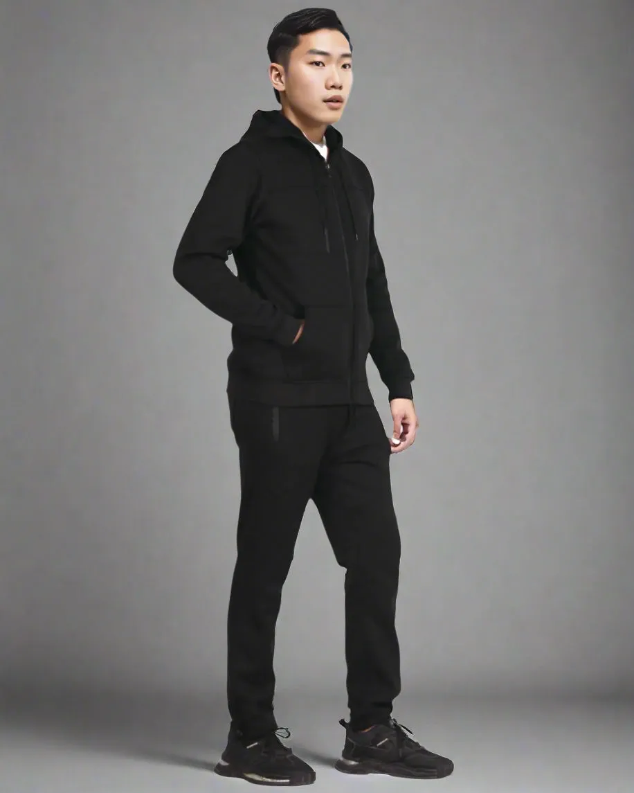 Men's Sweatsuit Soft Fleece Sweat Jacket with Sweatpants