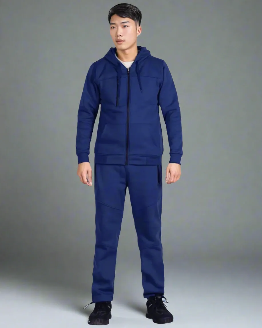 Men's Sweatsuit Soft Fleece Sweat Jacket with Sweatpants