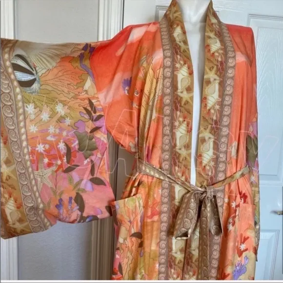 Mermaid pastel kimono NWT size M