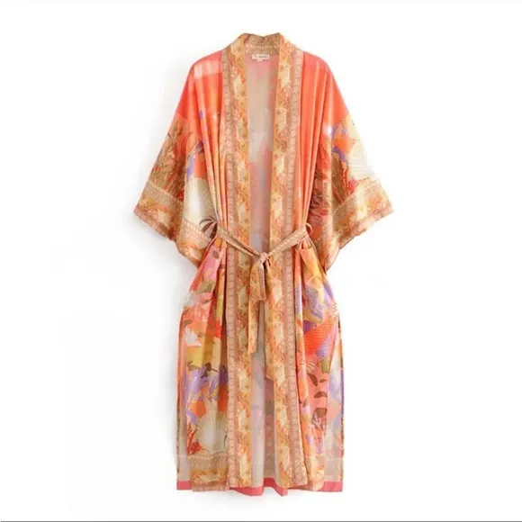 Mermaid pastel kimono NWT size M
