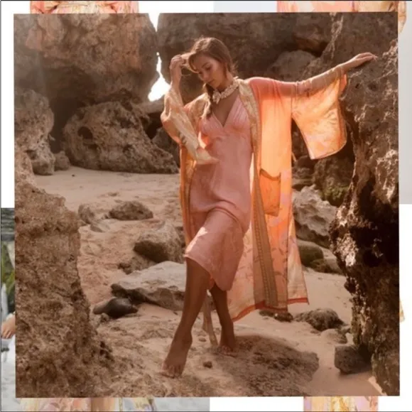 Mermaid pastel kimono NWT size M
