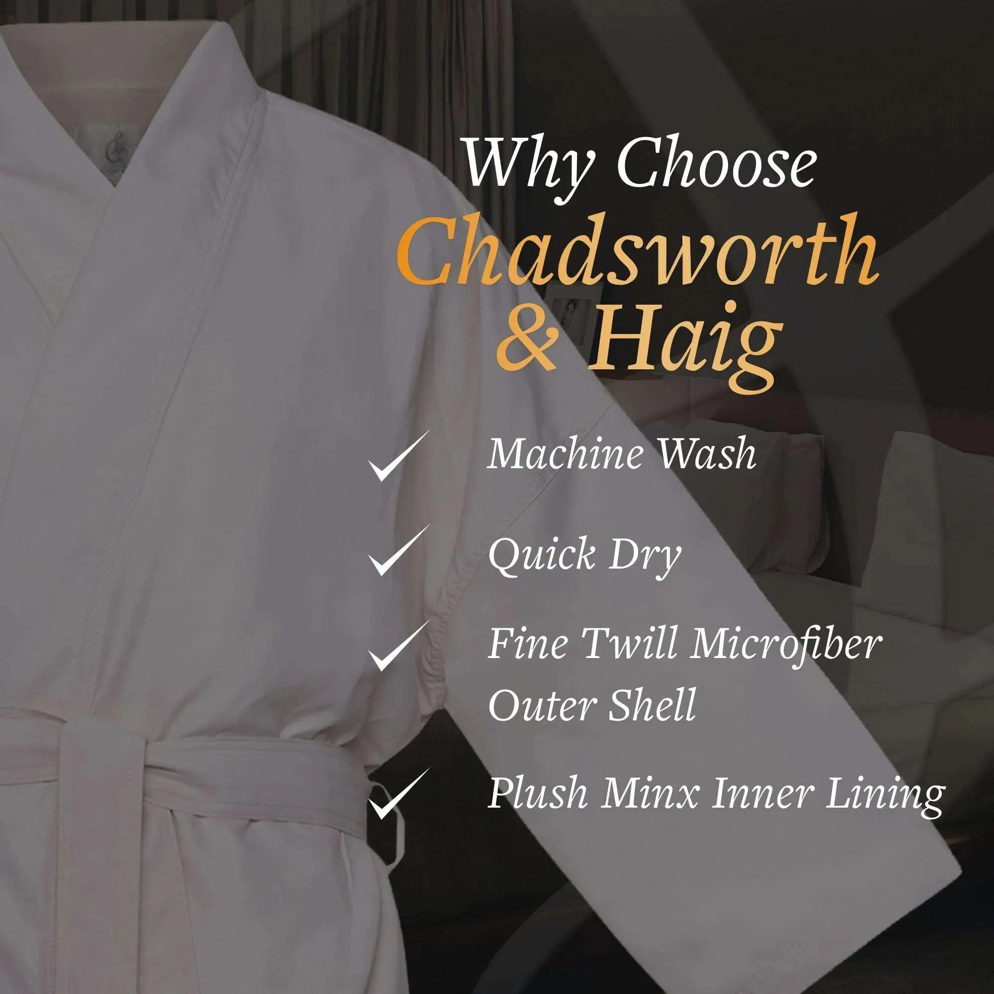 Microfiber Plush Kimono Robe with Minx Plush Lining | Style: MPK3000