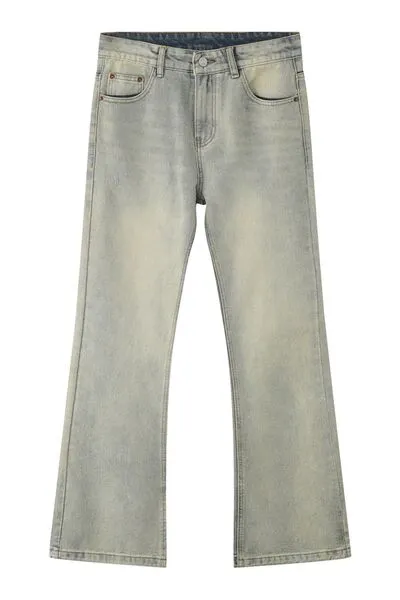 Mid Rise Jeans with Pockets