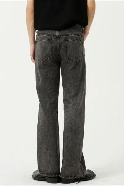 Mid Rise Jeans with Pockets
