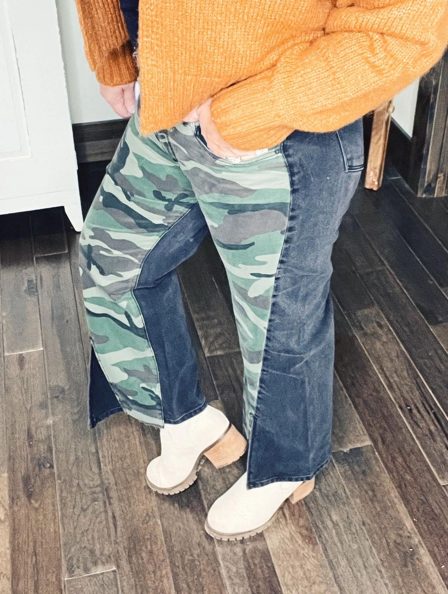 Mixed Camo Jeans