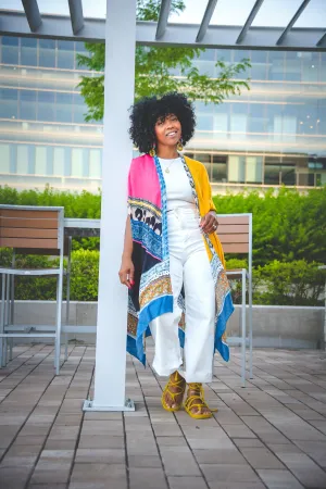MIXED PRINT KIMONO - ONE SIZE