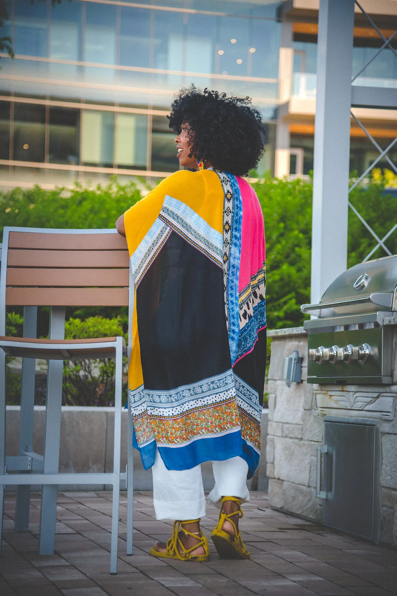 MIXED PRINT KIMONO - ONE SIZE