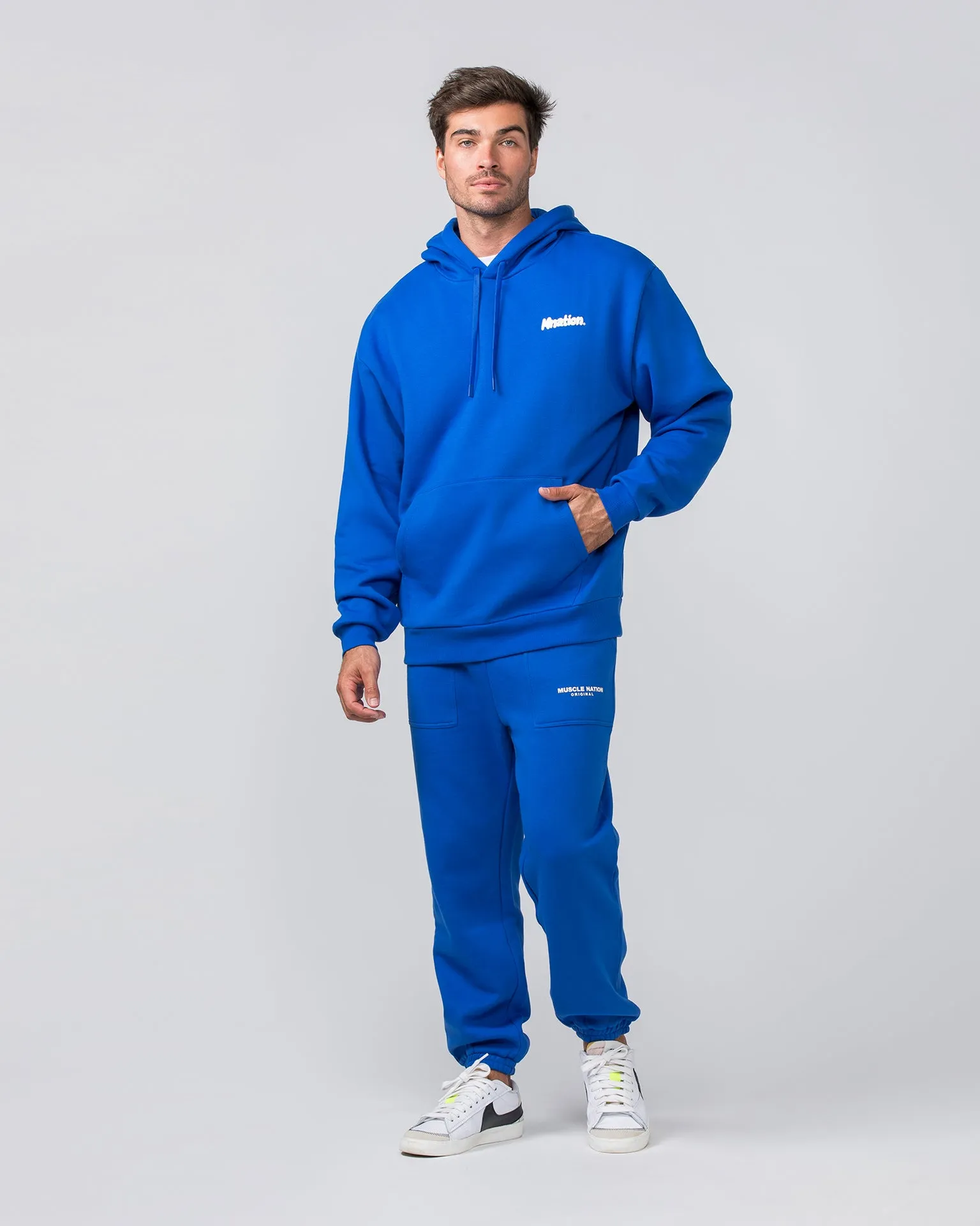 MNation Oversized Hoodie - Bondi Blue