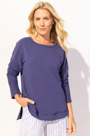 Modal Span Terry Sand   Sea Pullover