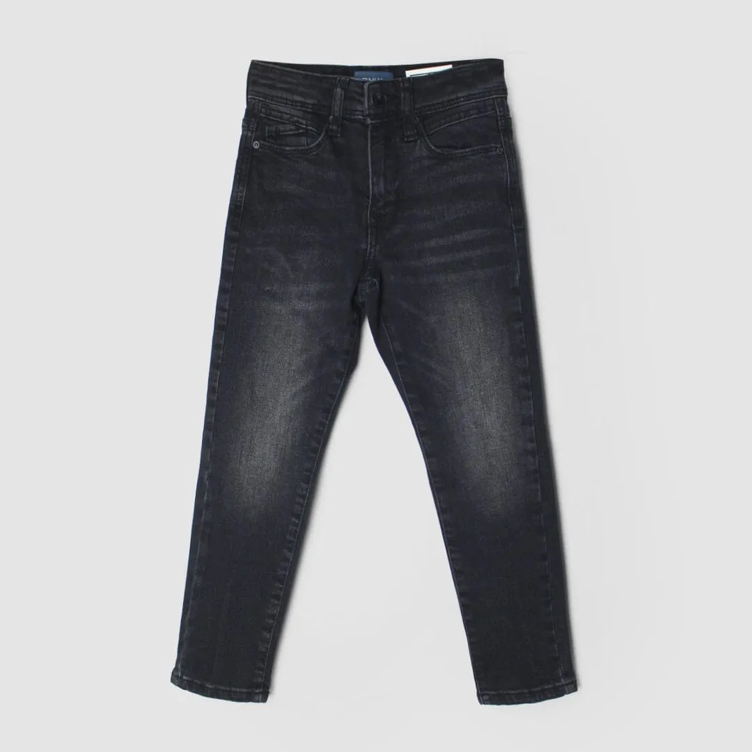 Modish Black Little Boy Denim Jeans