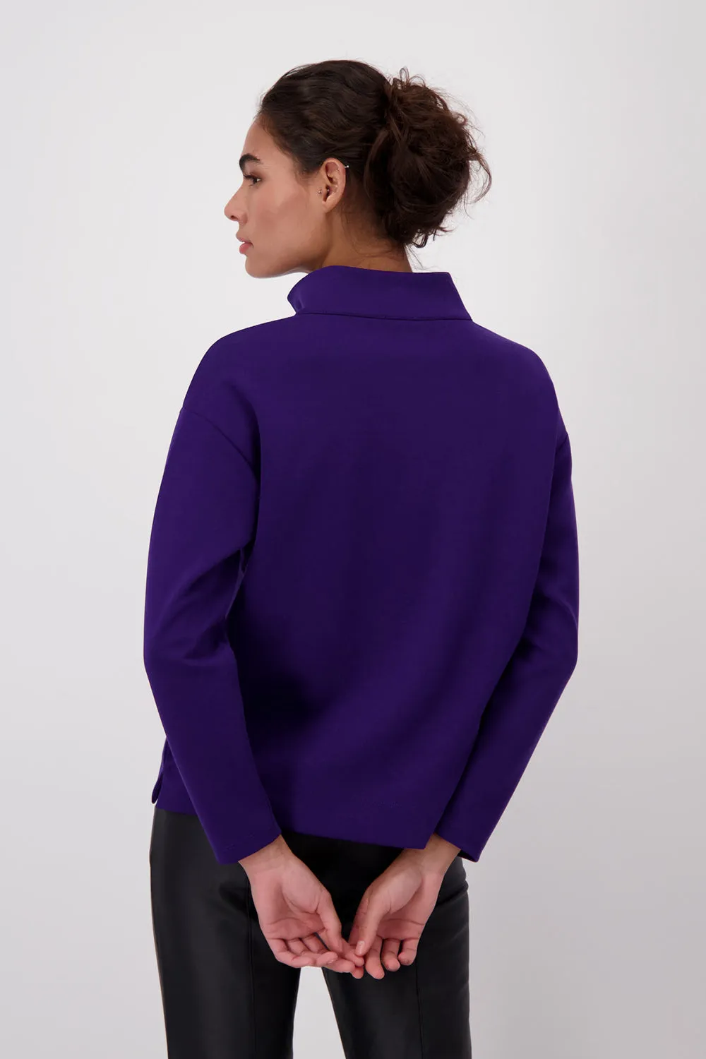 Monari Basic Sweatshirt with Bag Print M807004