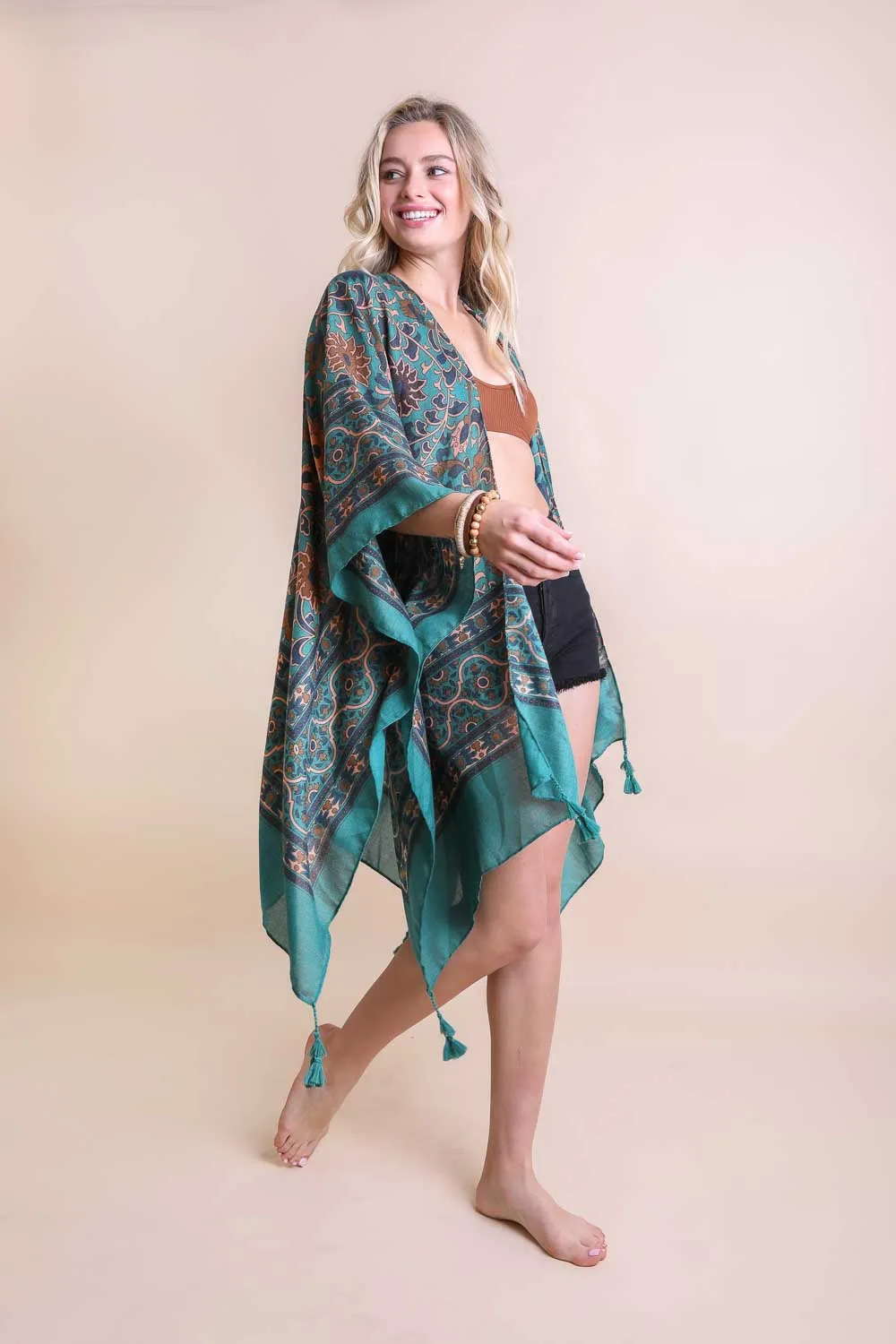 Moroccan Inspired Tapestry Kimono - 5 colors