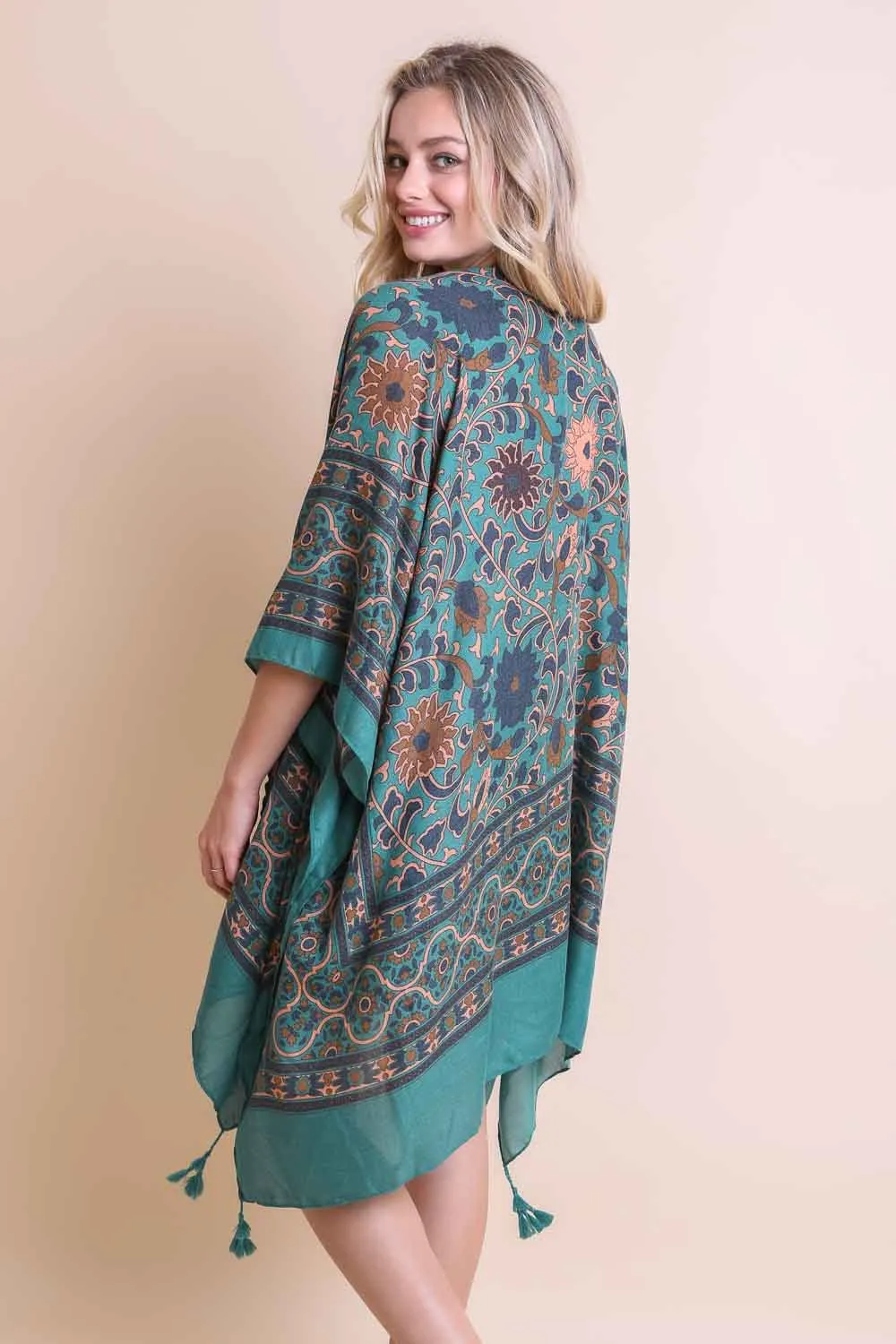 Moroccan Inspired Tapestry Kimono - 5 colors