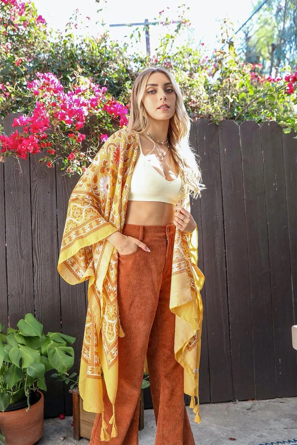 Moroccan Inspired Tapestry Kimono - 5 colors