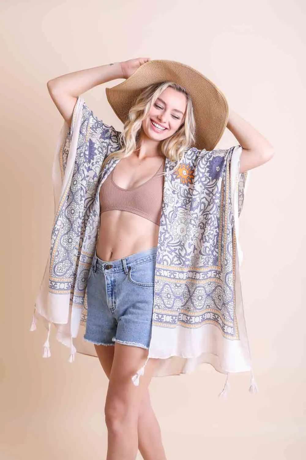 Moroccan Inspired Tapestry Kimono - 5 colors