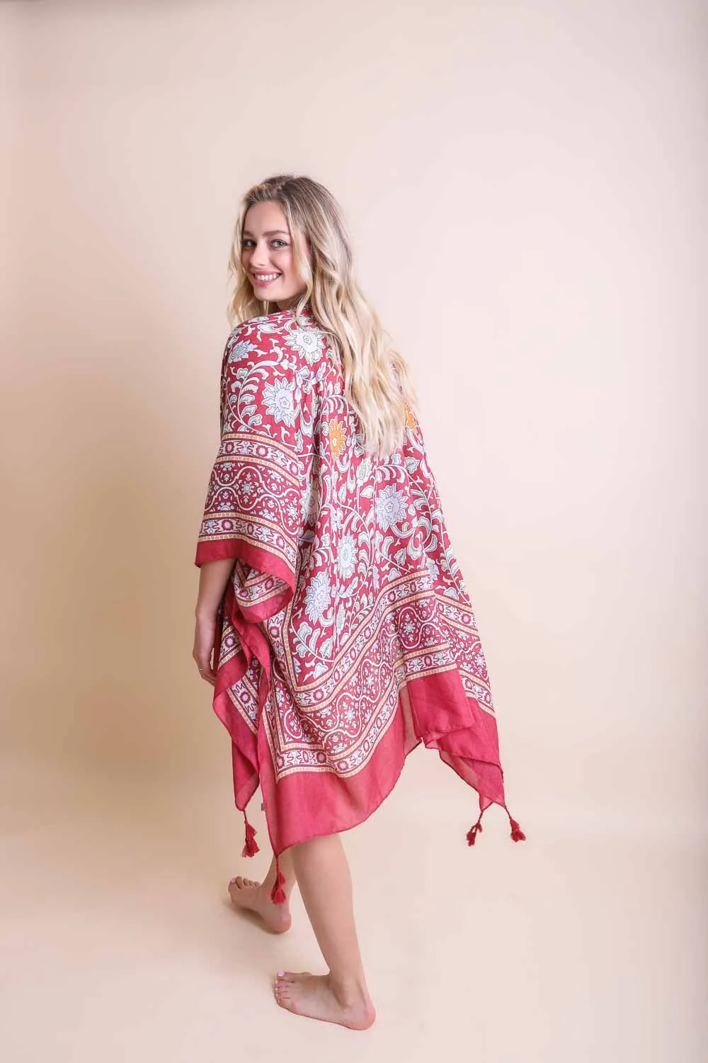 Moroccan Inspired Tapestry Kimono - 5 colors