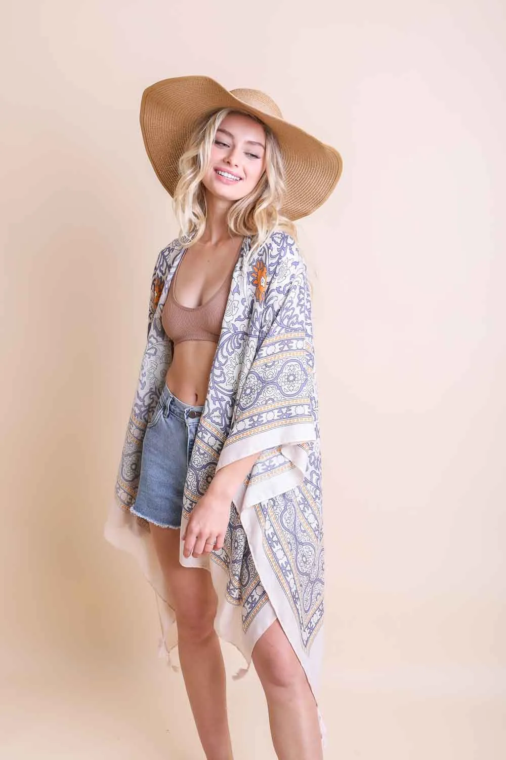 Moroccan Inspired Tapestry Kimono - 5 colors