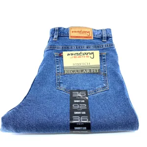 Mustang Mens Regular Stretch Jeans - Stone Wash