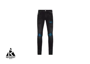 MX1 Blue Cracked Paint Denim "Aged Black"