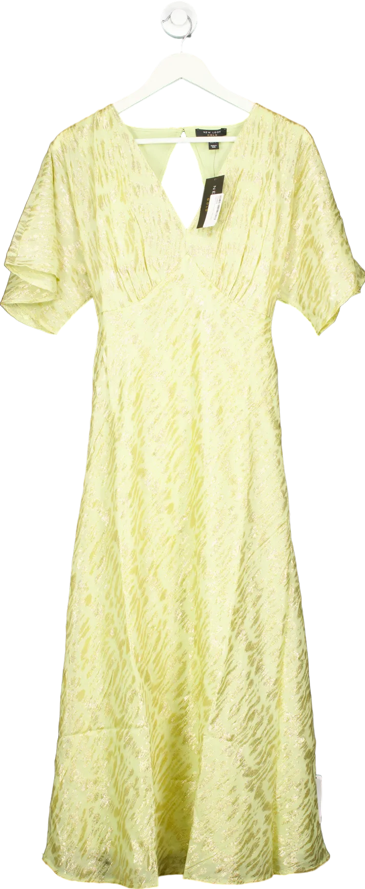 New Look Gold Kimono Sleeve Dress UK 12