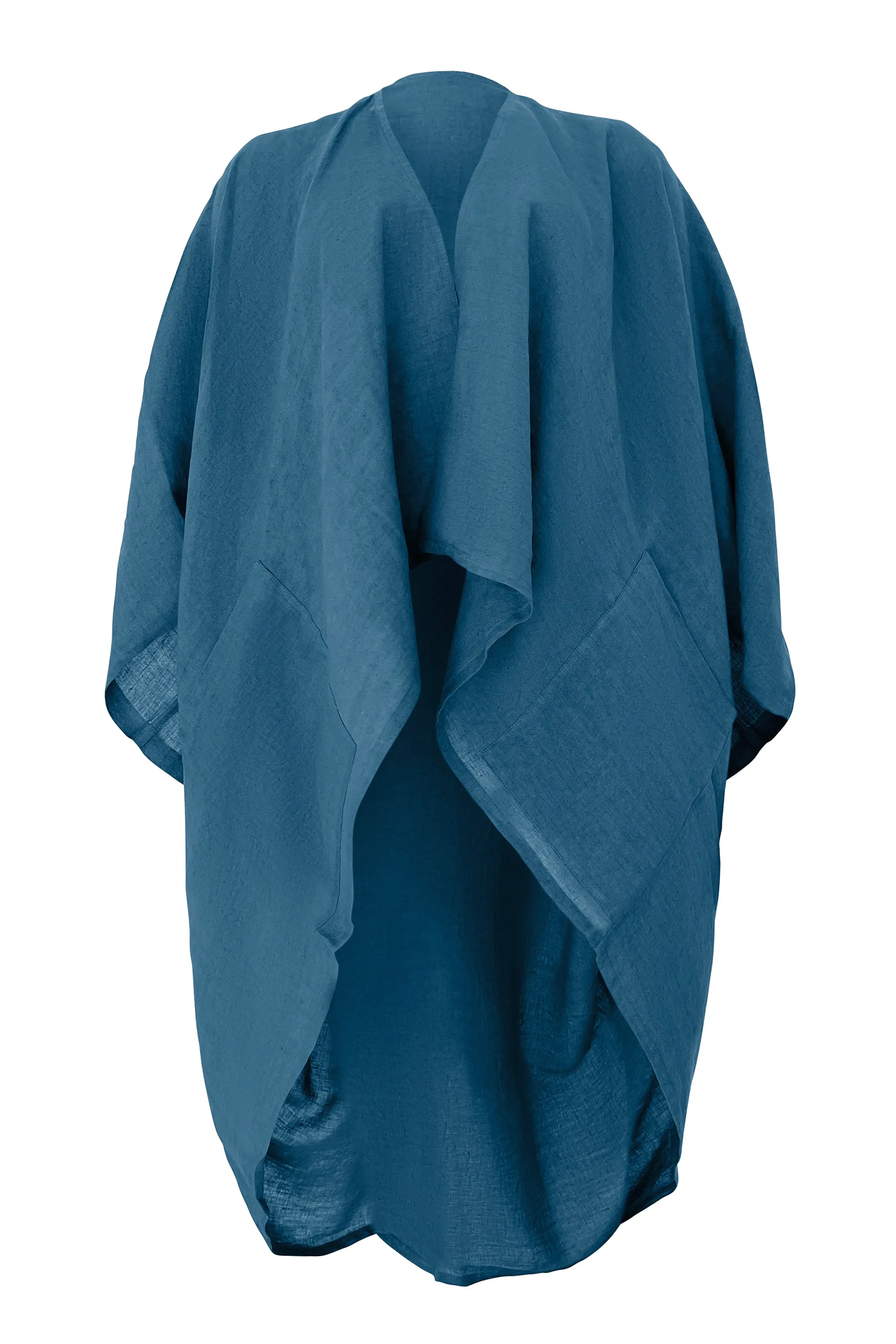 NEW! Petite LINEN Kimono Blue Sky