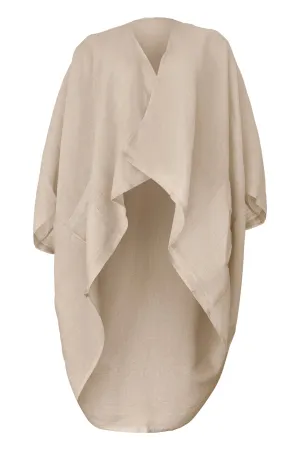 NEW! Petite LINEN Kimono Clotted Cream