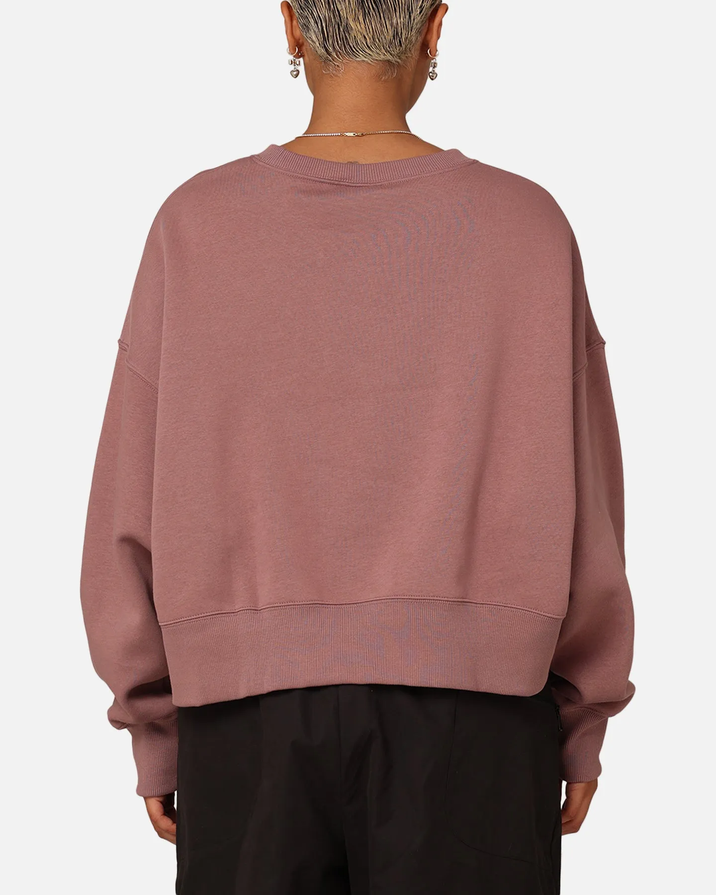 Nike Women's Sportswear Phoenix Fleece Crewneck Smokey Mauve/Black