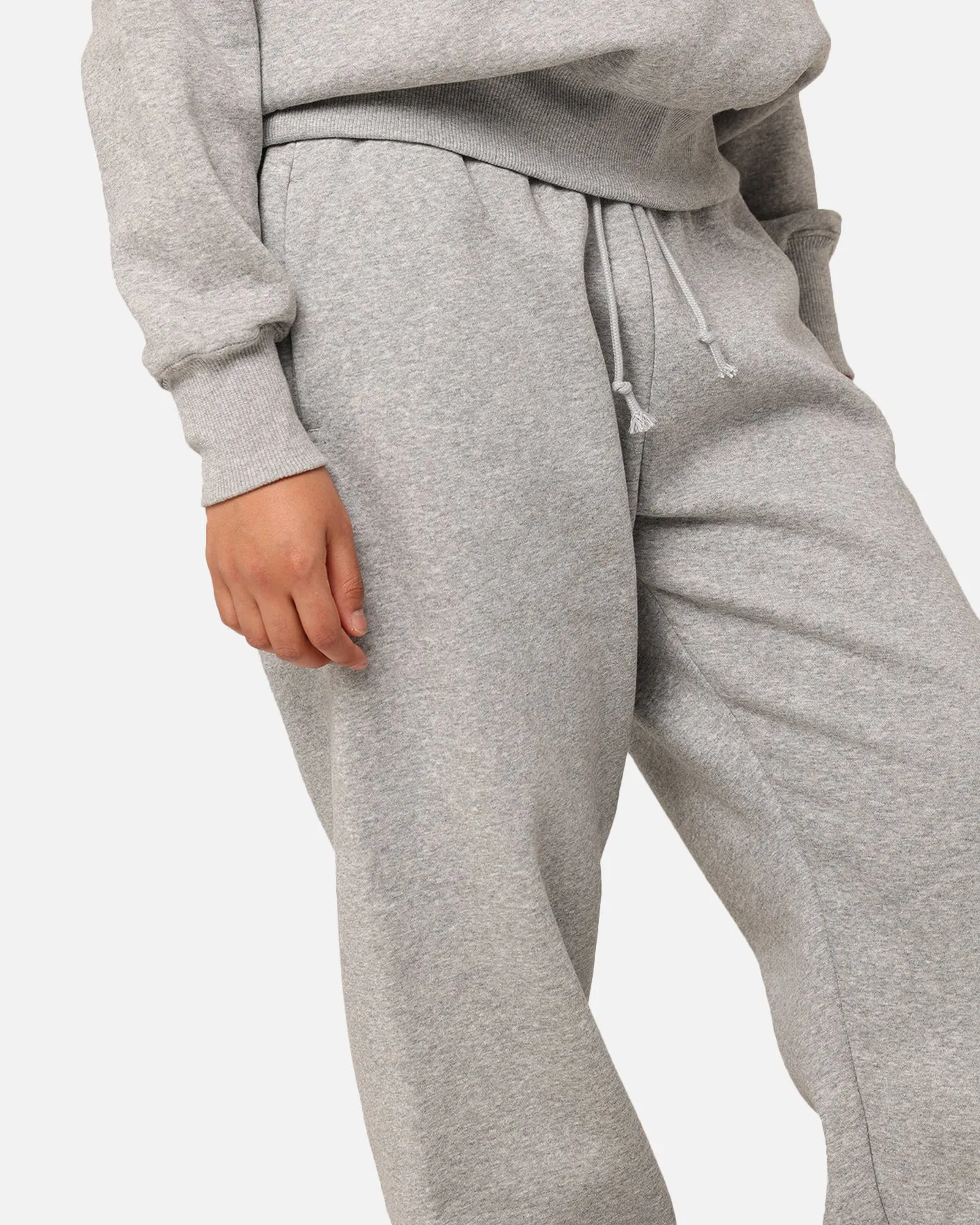 Nike Women's Sportswear Phoenix Fleece Oversized Logo Sweatpants Dark Grey Heather