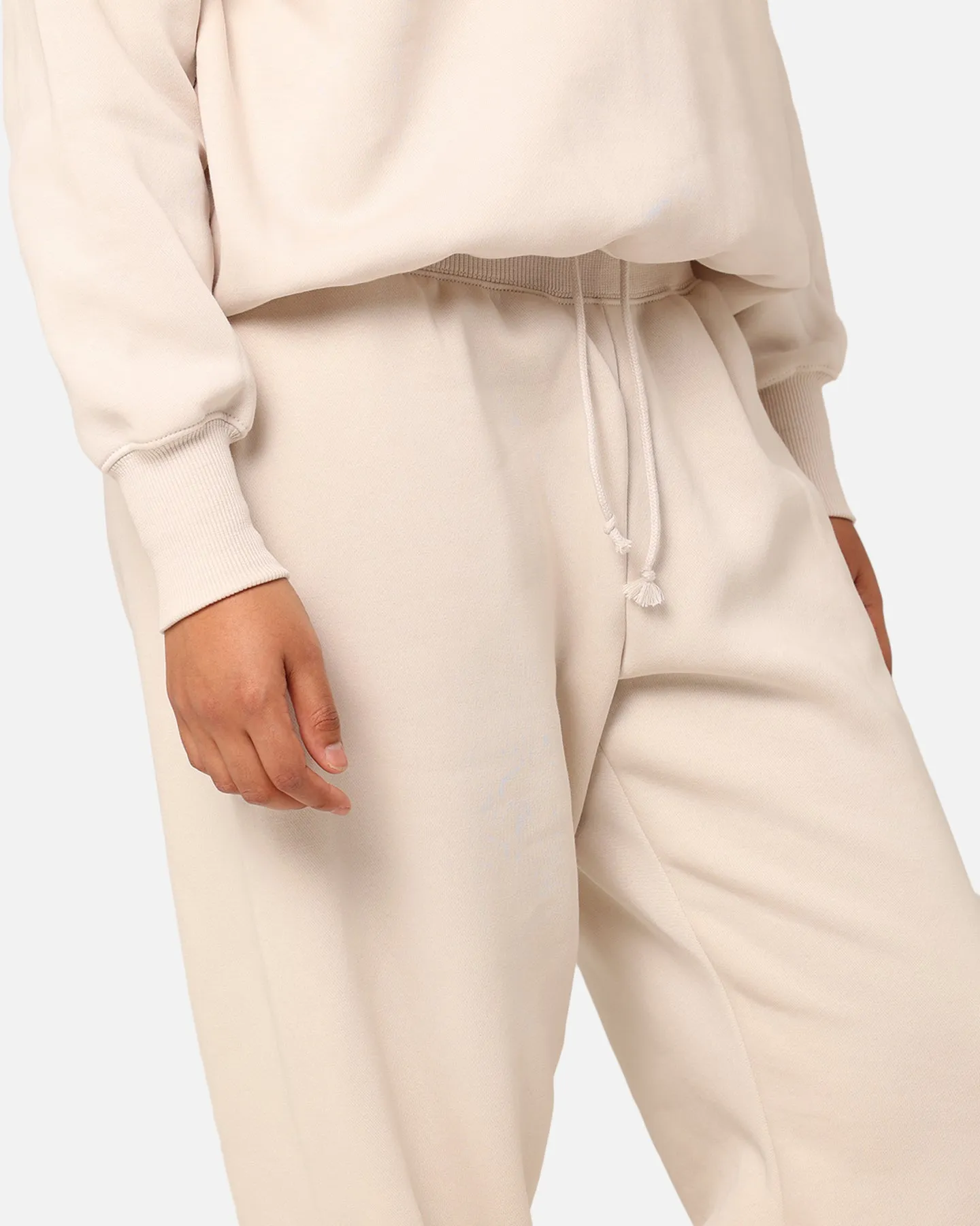 Nike Women's Sportswear Phoenix Fleece Oversized Logo Sweatpants Light Orewood Brown