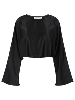 Nonchalant Elena Crop in Black