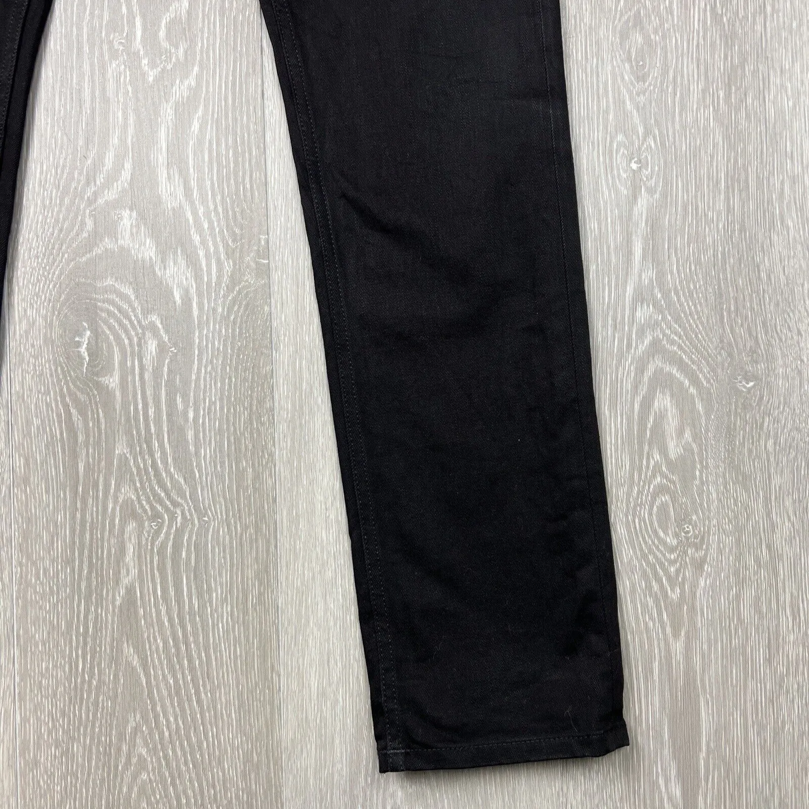 Nudie Jeans Co. Black Denim Skinny Jeans Lean Dean Size 32 X 32