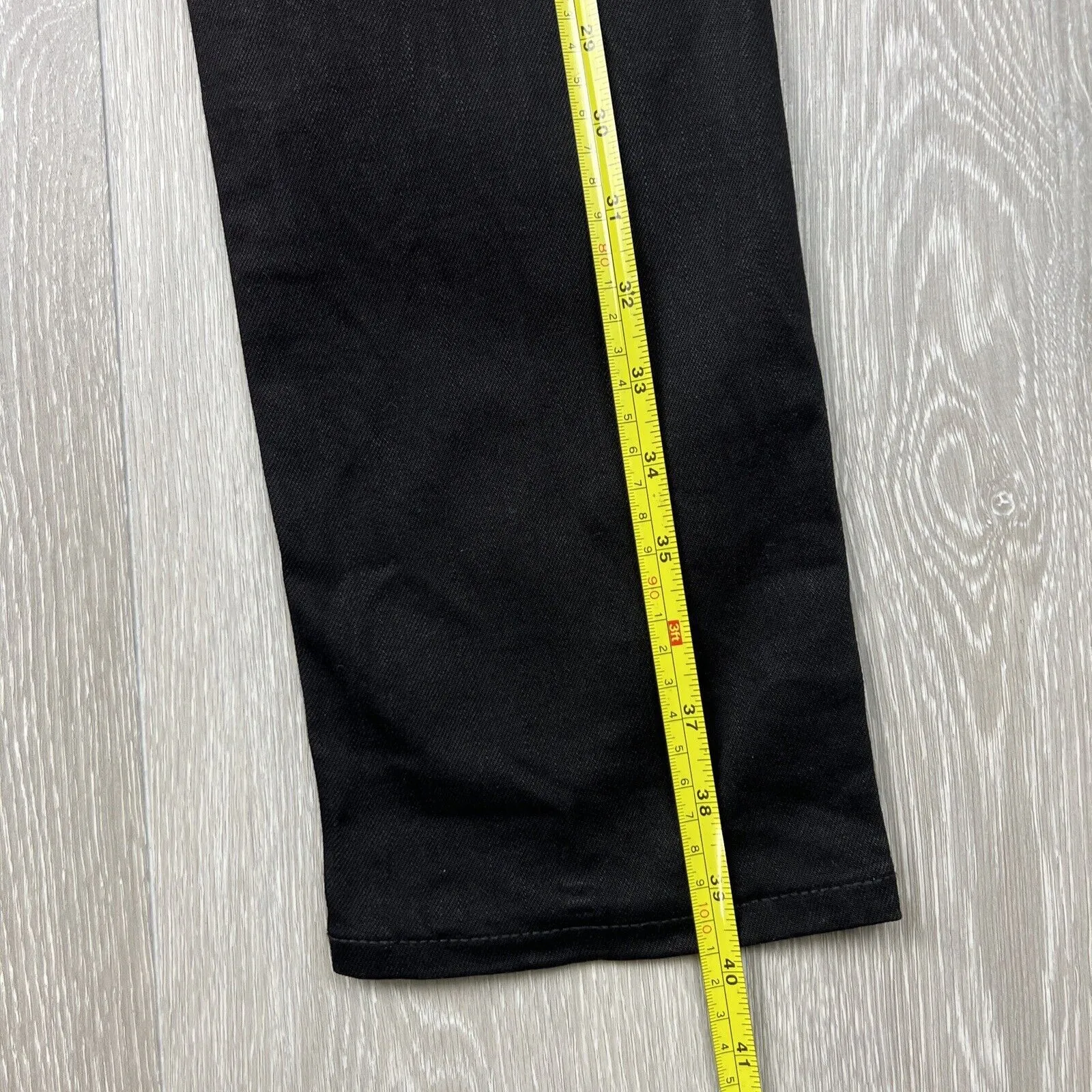 Nudie Jeans Co. Black Denim Skinny Jeans Lean Dean Size 32 X 32