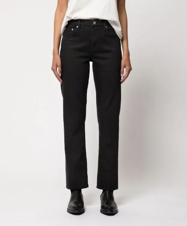 【Nudie Jeans】Straight Sally Everblack Jeans 女版合身直筒褲不褪黑牛仔褲