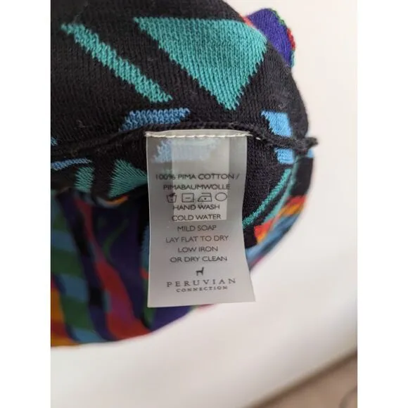 NWOT Peruvian Connection Short Sleeve Aztec Kimono size Medium