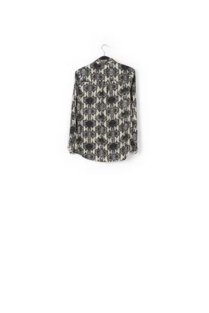 Off-white shirt with snake print