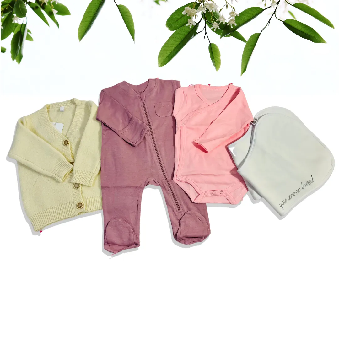 Organic Cotton, Cashmere, and Bamboo Baby Set