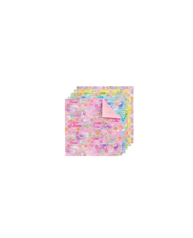 Origami Cherry Blossom Paper Pack, 5 7/8" (25 Sheets/5 Colors)