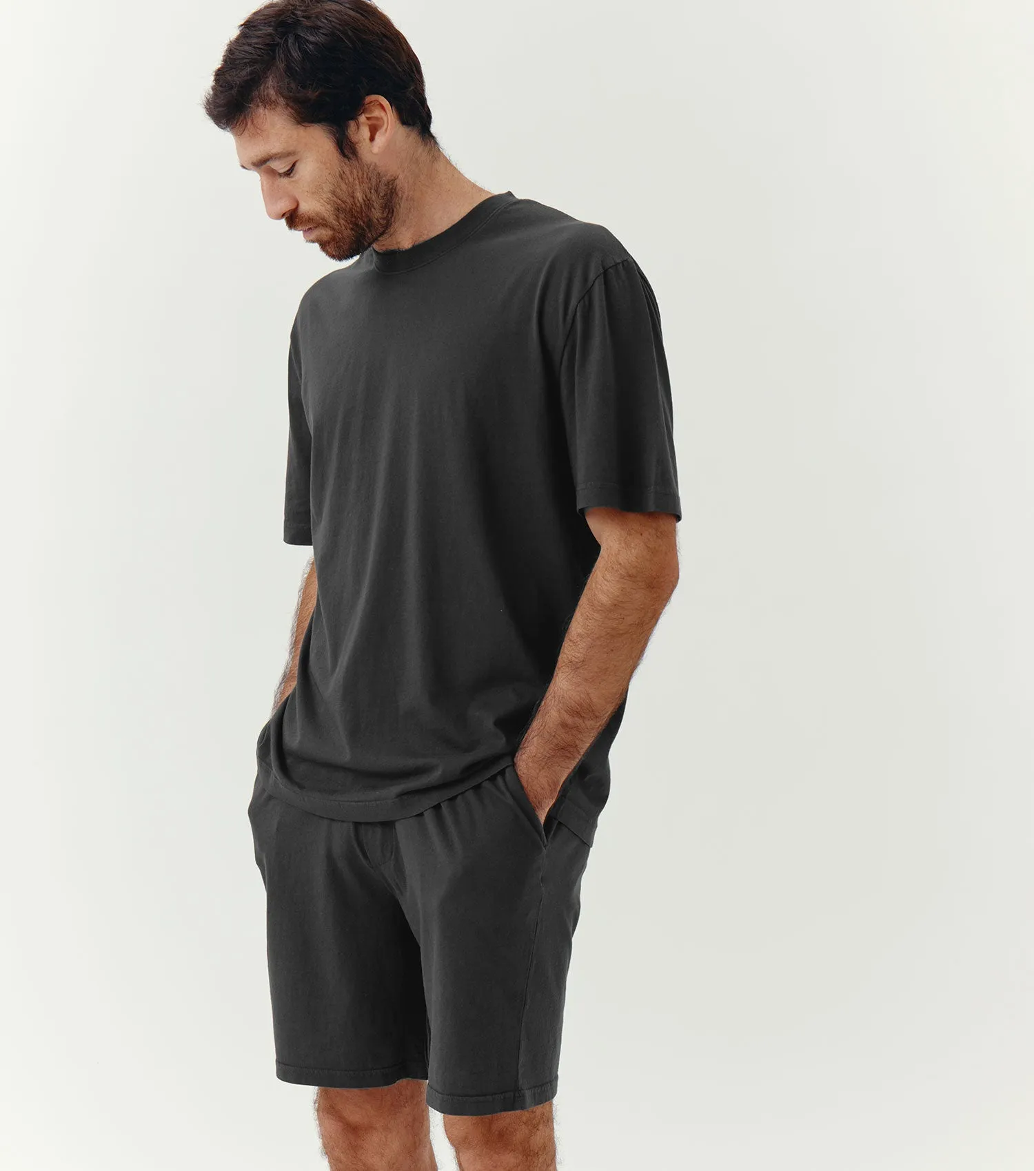 Oversize Cotton T-shirt Charcoal
