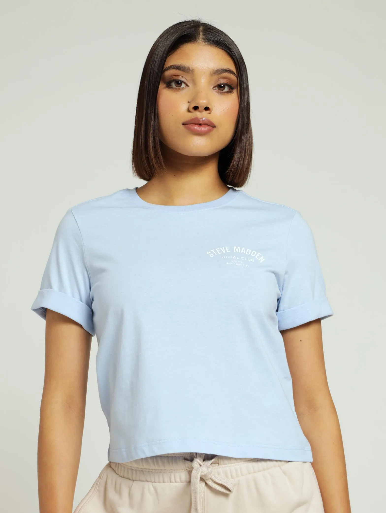 Pamala Basic Logo Tee - Blue