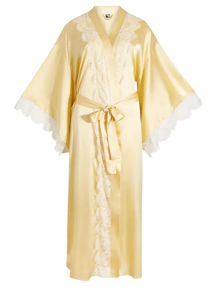 Parasol Rose Lana Silk Kimono
