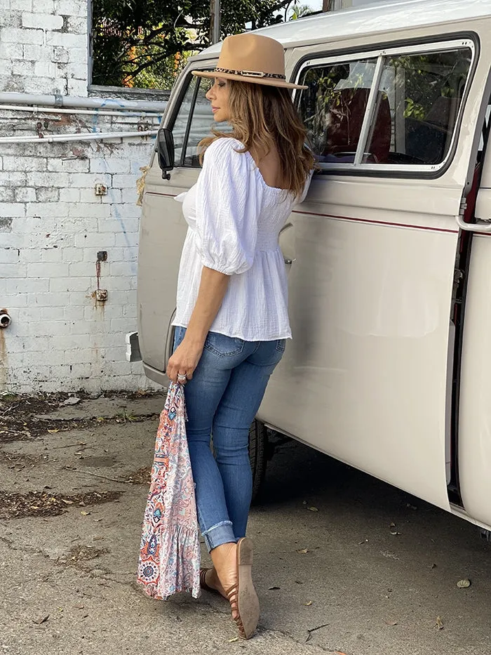 Patched Denim Jeans