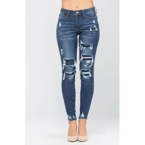 Patched Destroy Skinny
