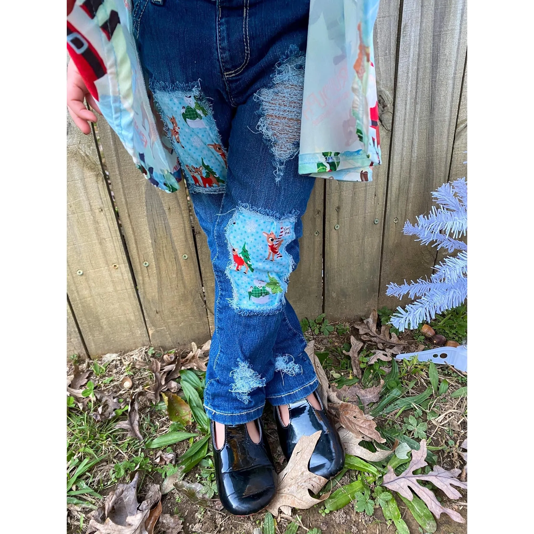Patched Jeans